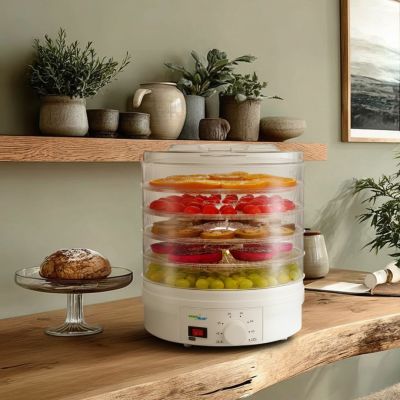 9. GreenBlue GB190 Dörrgerät für Pilze, Gemüse und Obst (250 W; weiß)