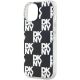 6. DKNY IML Checkered Mono Pattern Hülle für iPhone 15 Plus / 14 Plus – Schwarz