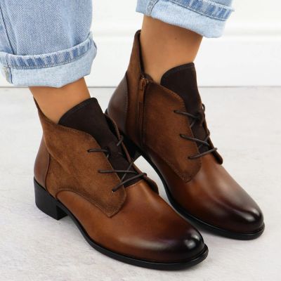 12. Damen-Winterstiefeletten in Camel Jezzi ASA198-15