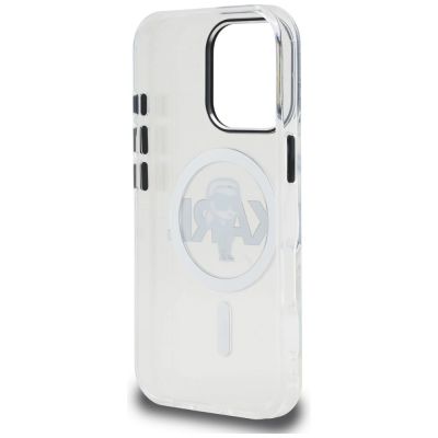 7. Karl Lagerfeld IML Karl Sketch Logo MagSafe Hülle für iPhone 16 Pro - Transparent