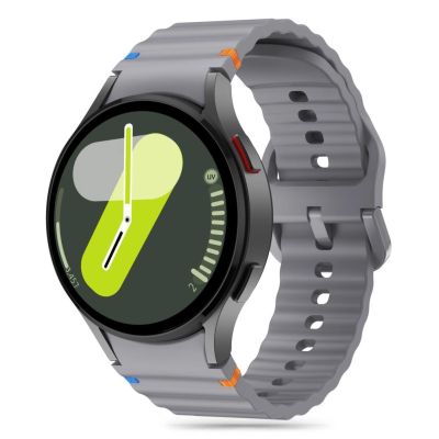 Tech-Protect Silikon-Sportarmband für Samsung Galaxy Watch 4/5/5 Pro/6/7/FE – Grau
