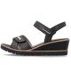 11. Goldene Keilsandalen aus Leder für Damen, Remonte R6266-90