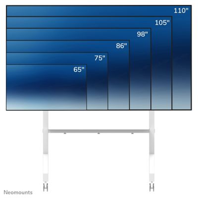 17. Neomounts FL50-575WH1 Multimedia-Ständer, weiß, Multimedia-Karten-/Multimedia-Wagen
