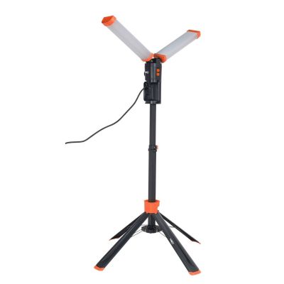 NEO Tools 99-099 Doppellampe auf Stativ, 2 x 4300 lm
