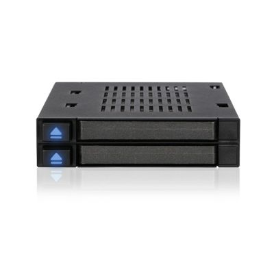 4. IcyDock Montageplatte 2x6,3cm SATAI-III/SSD/SAS MB522SP-B