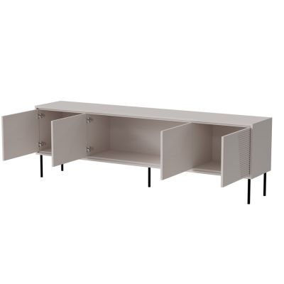 2. TV-Schrank ABI 4D 200x38x62 Kaschmir matt