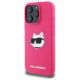 2. Karl Lagerfeld Silikon Choupette Head MagSafe Hülle für iPhone 16 Pro – Rosa