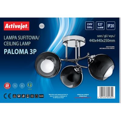 2. Activejet AJE-PALOMA 3P E27 3x40W Hängelampe