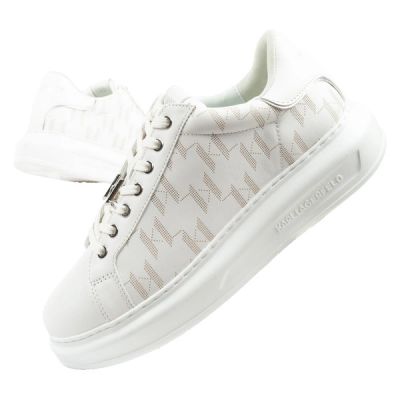 Karl Lagerfeld Kapri Herrenschuhe Sneakers Naturleder weiß