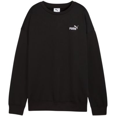 Puma Damen ESS Small No. 1 Logo Relaxed Crew Sweatshirt Schwarz 633268 01