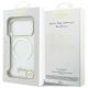 8. Guess IML Script Metal MagSafe Hülle für iPhone 17 Pro Max – Transparent