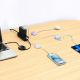 5. Baseus Free2Draw Mini USB-C – USB-C 100 W 1 m einziehbares Kabel – Weiß