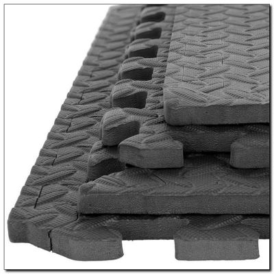 6. Dunkelgraue Puzzlematte 9 Teile 12mm HMS MP12