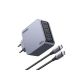 14. Ugreen Nexode Pro 160W GaN-Ladegerät mit USB-C-Kabel, Universal, Schwarz/Grau, AC-Schnellladung, intern