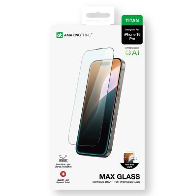 12. AmazingThing Titan Max Panzerglas für iPhone 16 Pro