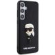 4. Karl Lagerfeld 3D Rubber Ikonik Hülle für Samsung Galaxy S24+ – schwarz