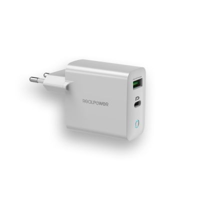 3. Powerbank RealPower PB-20000PD Lithium-Ionen (Li-Ion) 20000 mAh Aluminium