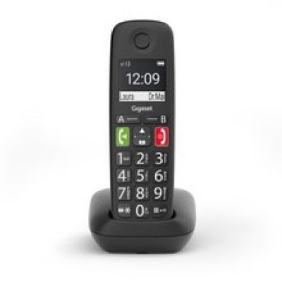 Gigaset E290 DECT/GAP analoges schnurloses Telefon schwarz