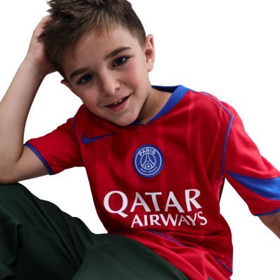 7. Nike PSG Stadium 2025/26 Kindertrikot rot HM4126 680