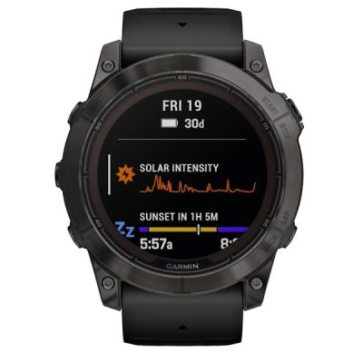 9. Garmin fenix 7X Pro 3,56 cm (1,4") MIP 51 mm Digital 280 x 280 px Touchscreen Schwarz Wi-Fi GPS