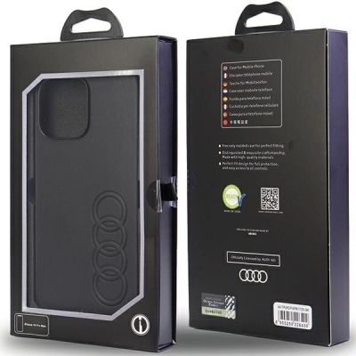 7. Audi Kunstleder iPhone 14 Pro Max 6,7" schwarz/schwarz Hardcase AU-TPUPPCIP14PM-TT/D1-BK