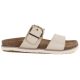 2. Damen-Flip-Flops in Beige mit Schnalle, Modell Potocki 54325
