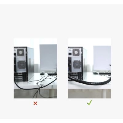 10. Ugreen LP121 30820 Abdeckung, Kabel-Organizer, 5 m – schwarz