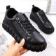3. Big Star W INT1919 schwarze Plateauschuhe