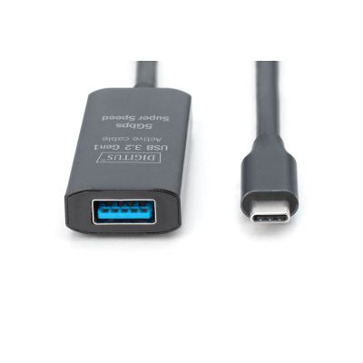 3. Digitus Aktives USB 3.2 Gen1 5G Verlängerungskabel, USB-C auf USB-A, 10 m