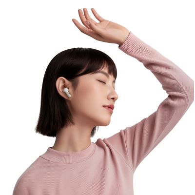 4. QCY Buds In-Ear-Kopfhörer mit ENC, SBC, IPX4, Bluetooth 5.4 – Weiß