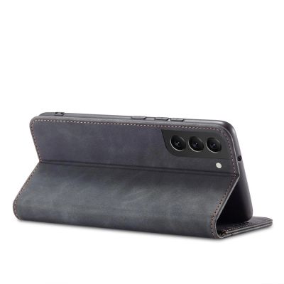 11. Magnet Fancy Case für Samsung Galaxy S23+ Flip Cover Wallet Stand schwarz