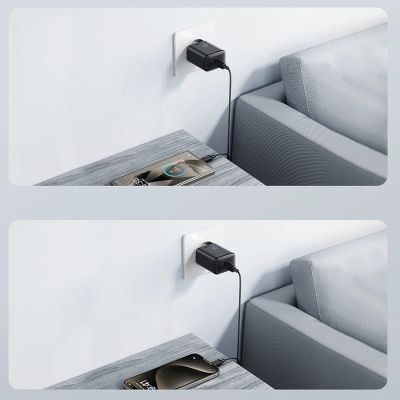 10. Joyroom JR-TCF23 USB-C 25W SFC/PPS/PD Netzwerkladegerät – Schwarz