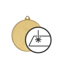 Allgemeine Stahlmedaille mit Gravur auf Laminat