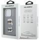 8. Karl Lagerfeld FW Grained Karl & Choupette Heads Pins Hülle für iPhone 16 Pro Max - Grau