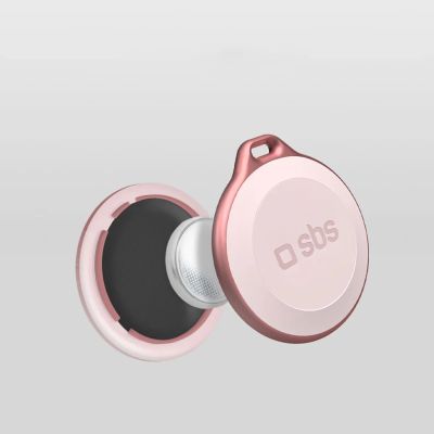 4. SBS Track My Circle, wasserdichter IP65-Ortungsgerät, kompatibel mit Apple Find My, Pink