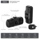 16. Wozinsky WF16-YCS 5000 mAh 15 W USB-C Mini-Powerbank mit integriertem USB-C-Kabel und Apple Watch Ladegerät – Schwarz