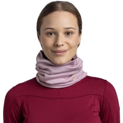 2. BUFF MERINO HEAVYWEIGHT NECK WARMER SOLID LILAC SAND Bandana
