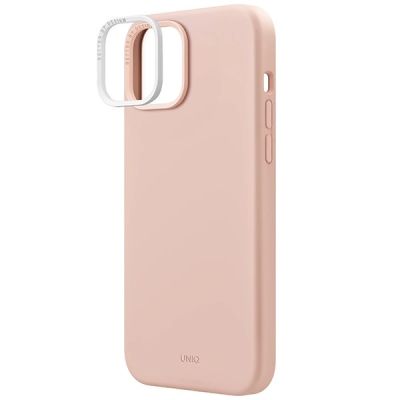 4. Uniq Lino Hue Magclick Ladehülle für iPhone 15 – Rosa