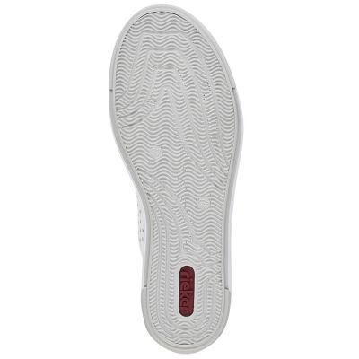 22. Rieker W RKR642 durchbrochene Lederschuhe weiß