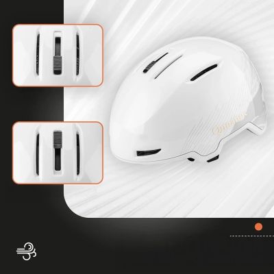 2. Qunature 10130003001 Skihelm mit Gehörschutz für Snowboard 58-61 cm - Weiß