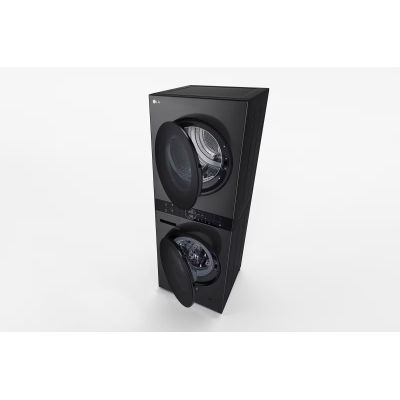 9. LG WashTower WT1210BBF 12/10 kg AI DirectDrive Waschtrockner mit TurboWash-Wärmepumpe, schwarz