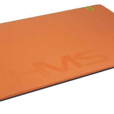 3. HMS Premium MFK01 Orange-Schwarze Club Fitnessmatte mit Löchern
