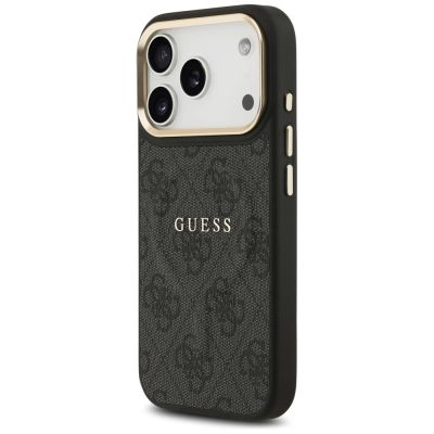 2. Guess 4G PU Classic Logo MagSafe Hülle für iPhone 17 Pro - Schwarz