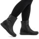 7. Rieker L7760-00 wasserdichte schwarze Damen-Ankle-Boots