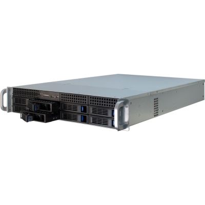 5. Inter-Tech IPC 2U-2408 Rack, Schwarz, Edelstahl