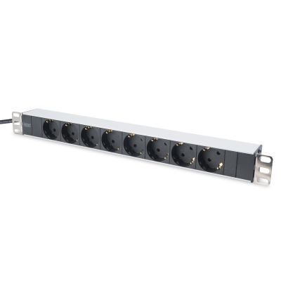DIGITUS DN-95401 RACK-Streifen (8 x UTE; 16 A; 2 m; schwarz)
