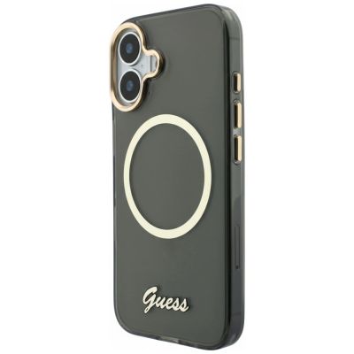 2. Guess IML Script Metal MagSafe Hülle für iPhone 17 - Schwarz