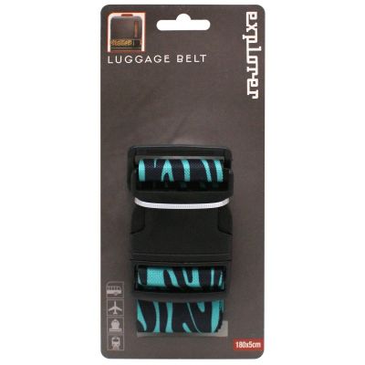 5. Universeller Sicherheitsgurt für Koffer 180x5cm Proworld Zebrablau