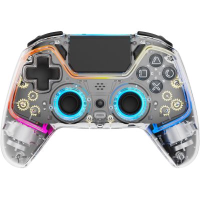 10. Deltaco Gaming GAM-169-T Transparenter Bluetooth/USB-Gamecontroller für Android, Nintendo Switch, PC, PlayStation 4 und iOS