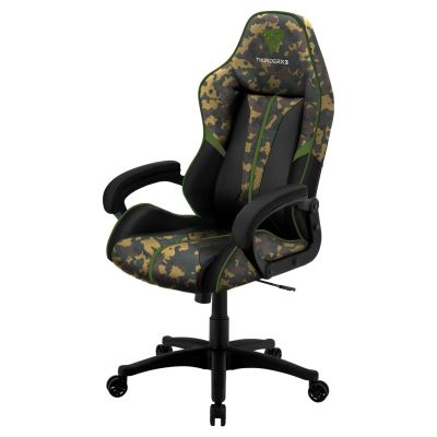 4. ThunderX3 BC1 Camo Universal-Gaming-Stuhl, Tarnmuster, Grün
